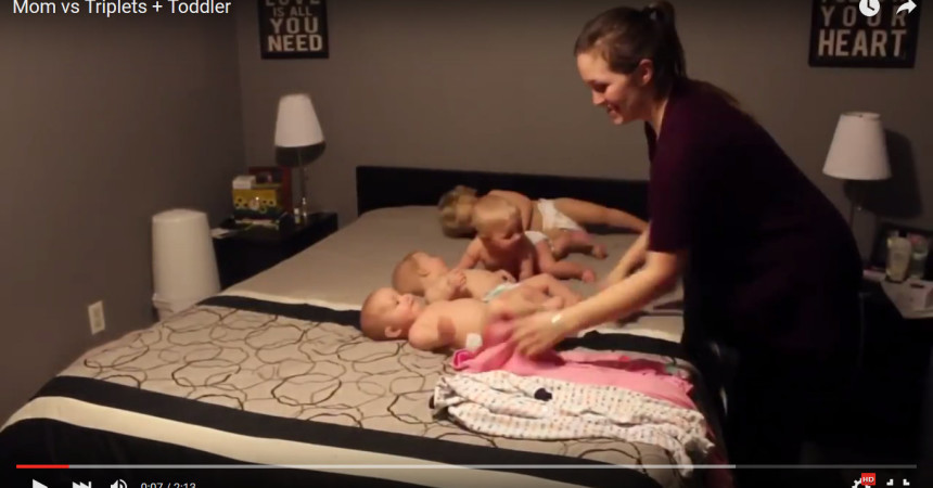 Mom vs Triplets + Toddler
